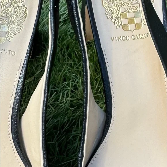 Vince Camuto Hamden Slingback Pump 7M / 37.5 Black Leather - Picture 7 of 16